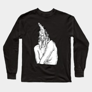 Chicken - number 5 of inktober Long Sleeve T-Shirt